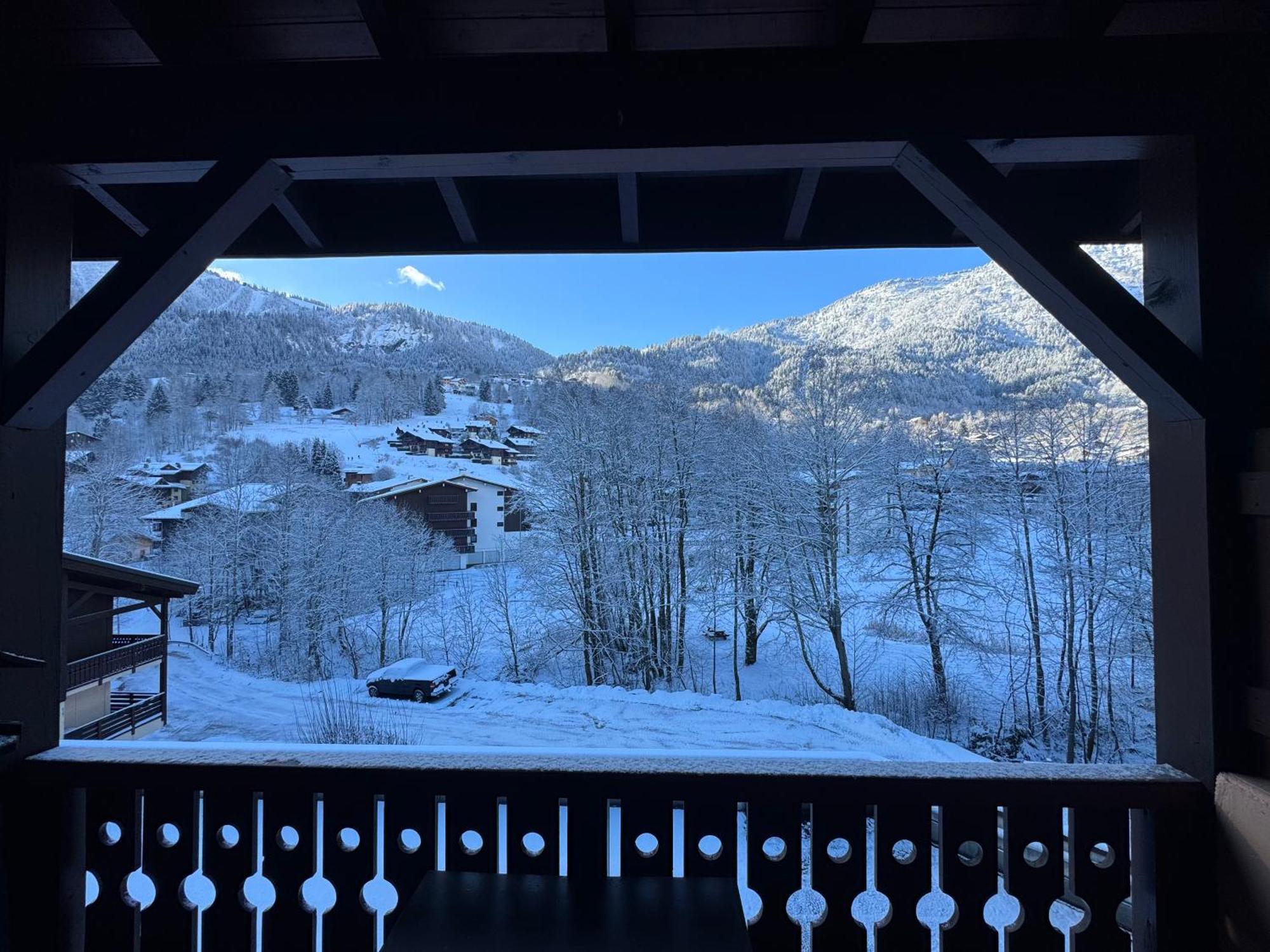 Ferienwohnung Le Coup De Coeur Les Houches Exterior foto