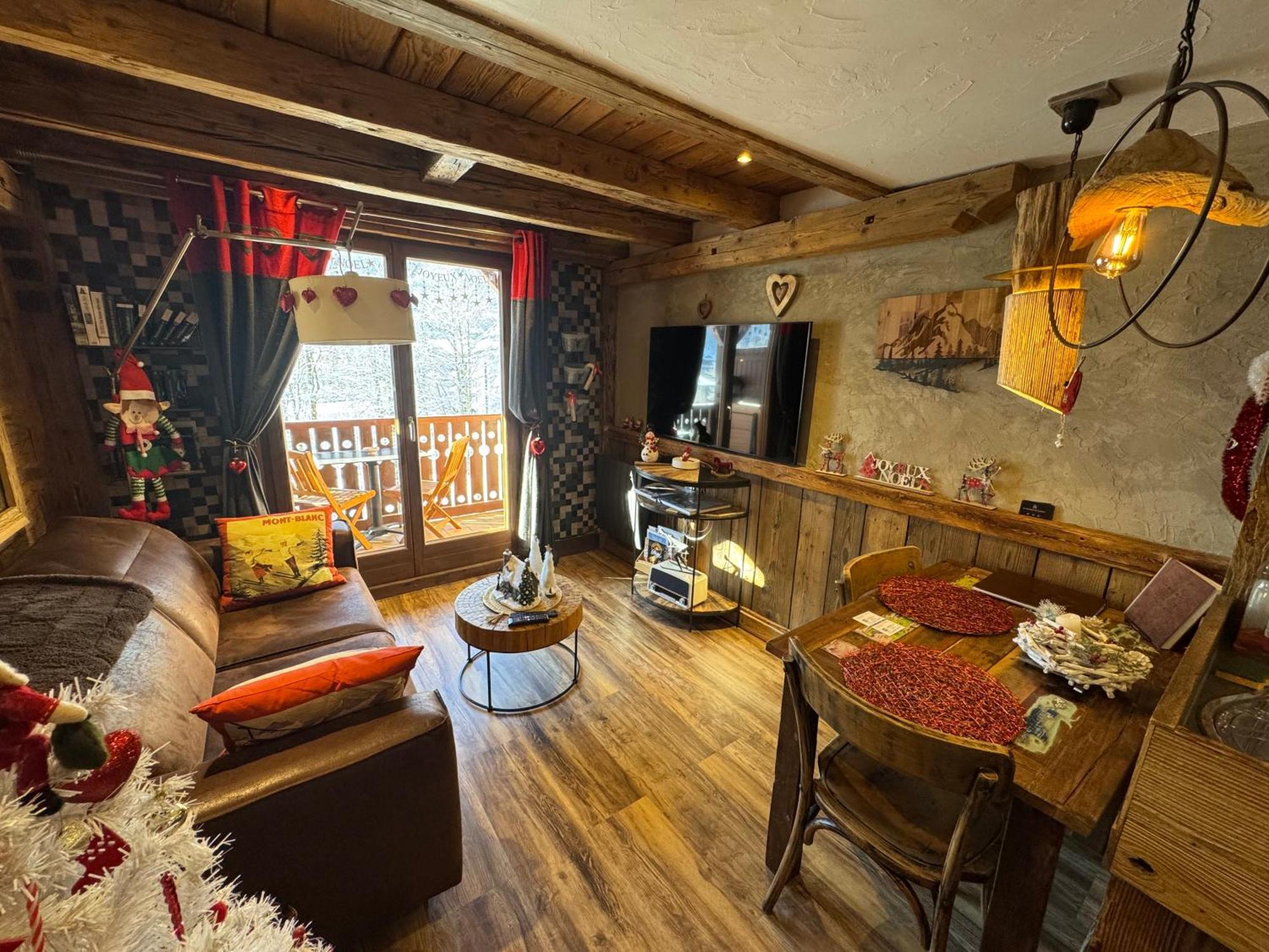 Ferienwohnung Le Coup De Coeur Les Houches Exterior foto